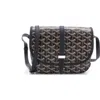 Pre-owned Goyard  Goyard Belvedere Ii Messenger Bag Coated Canvas Pm In Black