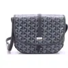 Pre-owned Goyard  Goyard Belvedere Ii Messenger Bag Coated Canvas Pm In Gray