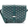 Pre-owned Goyard  Goyard Belvedere Ii Messenger Bag Coated Canvas Pm In Green