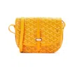 Pre-owned Goyard  Goyard Belvedere Ii Messenger Bag Coated Canvas Pm In Yellow