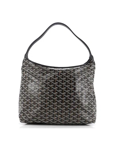 Pre-owned Pre-owned Goyard  Goyard Boheme Hobo Coated Canvas In Black