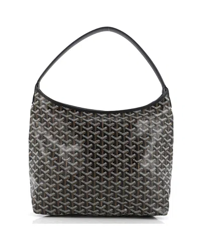 Pre-owned Pre-owned Goyard  Goyard Boheme Hobo Coated Canvas In Black