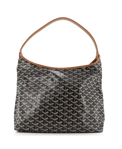 Pre-owned Pre-owned Goyard  Goyard Boheme Hobo Coated Canvas In Black