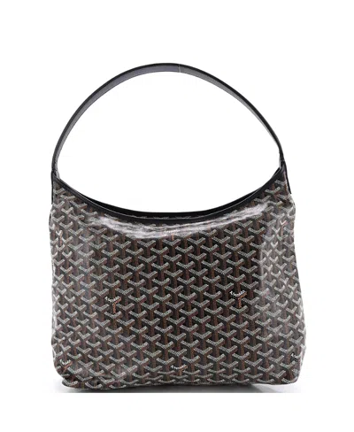 Pre-owned Pre-owned Goyard  Goyard Boheme Hobo Coated Canvas In Black
