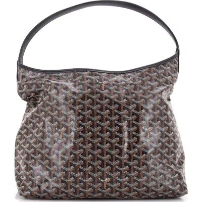 Pre-owned Goyard  Goyard Boheme Hobo Coated Canvas In Multi