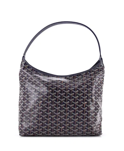Pre-owned Pre-owned Goyard  Goyard Boheme Hobo Coated Canvas In Blue