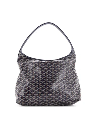 Pre-owned Pre-owned Goyard  Goyard Boheme Hobo Coated Canvas In Blue