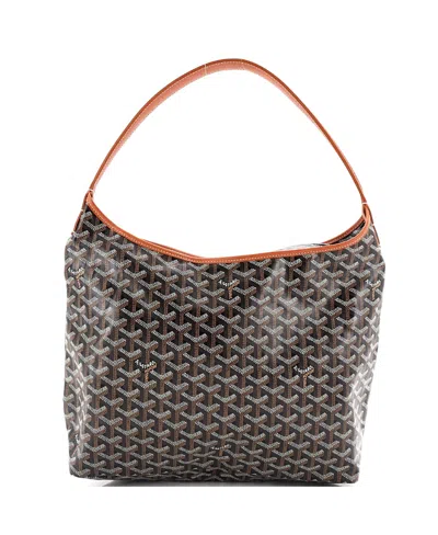 Pre-owned Pre-owned Goyard  Goyard Boheme Hobo Coated Canvas In Brown