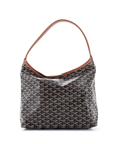 Pre-owned Pre-owned Goyard  Goyard Boheme Hobo Coated Canvas In Brown