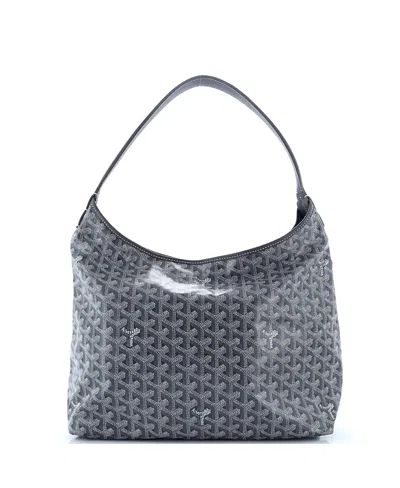 Pre-owned Pre-owned Goyard  Goyard Boheme Hobo Coated Canvas In Gray