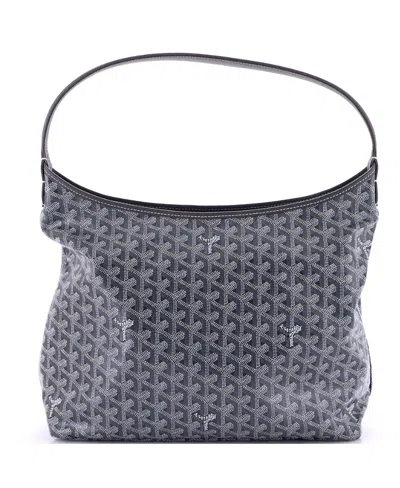 Pre-owned Pre-owned Goyard  Goyard Boheme Hobo Coated Canvas In Gray