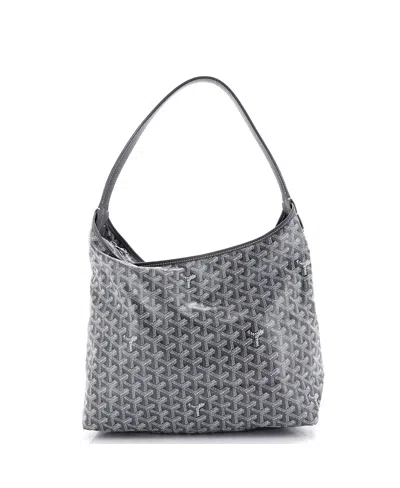 Pre-owned Pre-owned Goyard  Goyard Boheme Hobo Coated Canvas In Gray