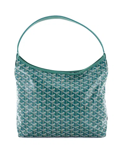 Pre-owned Pre-owned Goyard  Goyard Boheme Hobo Coated Canvas In Green