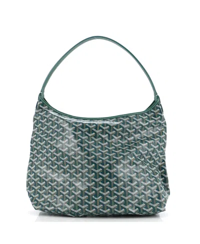 Pre-owned Pre-owned Goyard  Goyard Boheme Hobo Coated Canvas In Green