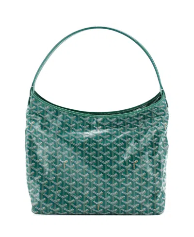 Pre-owned Pre-owned Goyard  Goyard Boheme Hobo Coated Canvas In Green
