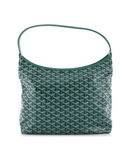 Pre-owned Pre-owned Goyard  Goyard Boheme Hobo Coated Canvas In Green