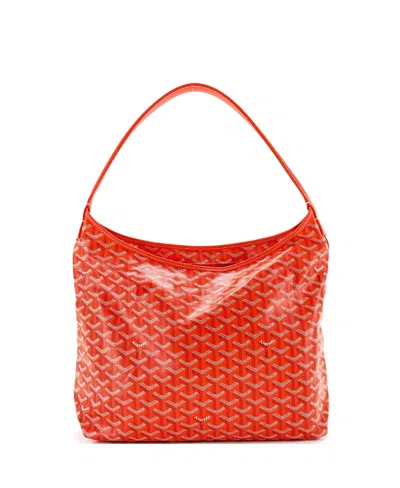 Pre-owned Pre-owned Goyard  Goyard Boheme Hobo Coated Canvas In Orange