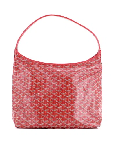 Pre-owned Pre-owned Goyard  Goyard Boheme Hobo Coated Canvas In Red