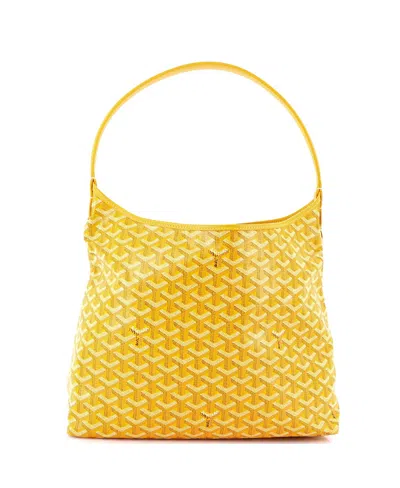 Pre-owned Pre-owned Goyard  Goyard Boheme Hobo Coated Canvas In Yellow
