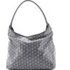 Pre-owned Goyard  Goyard Boheme Hobo Printed Coated Canvas In Gray