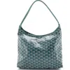 Pre-owned Goyard  Goyard Boheme Hobo Printed Coated Canvas In Green