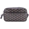 Pre-owned Goyard  Goyard Cap Vert Bag Coated Canvas In Black