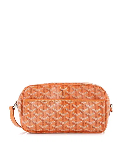 Pre-owned Pre-owned Goyard  Goyard Cap Vert Bag Coated Canvas In Orange