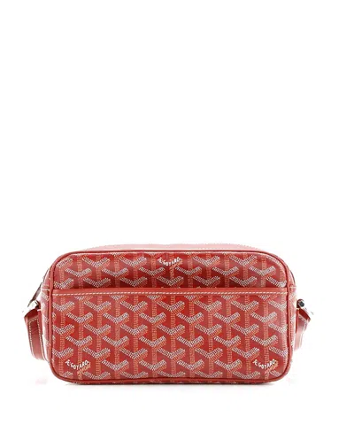 Pre-owned Pre-owned Goyard  Goyard Cap Vert Bag Coated Canvas In Red