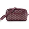 Pre-owned Goyard  Goyard Cap Vert Bag Coated Canvas In Burgundy