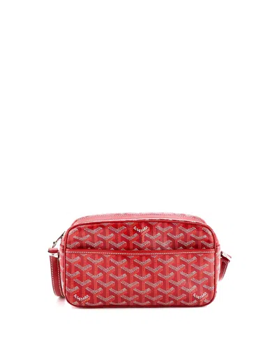 Pre-owned Pre-owned Goyard  Goyard Cap Vert Bag Coated Canvas In Red