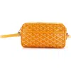 Pre-owned Goyard  Goyard Cap Vert Bag Coated Canvas In Yellow
