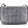 Pre-owned Goyard  Goyard Capetien Messenger Bag Coated Canvas In Gray