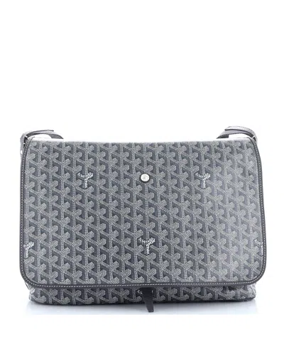 Pre-owned Pre-owned Goyard  Goyard Capetien Messenger Bag Coated Canvas In Gray
