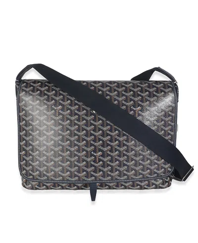 Pre-owned Pre-owned Goyard  Goyard Capetien Messenger Canvas Handbag In Blue