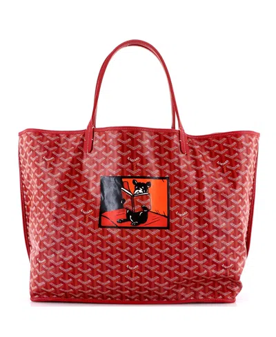 Pre-owned Pre-owned Goyard  Goyard Gm Anjou Reversible Tote Coated Canvas