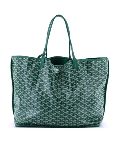 Pre-owned Pre-owned Goyard  Goyard Gm Anjou Reversible Tote Coated Canvas In Green