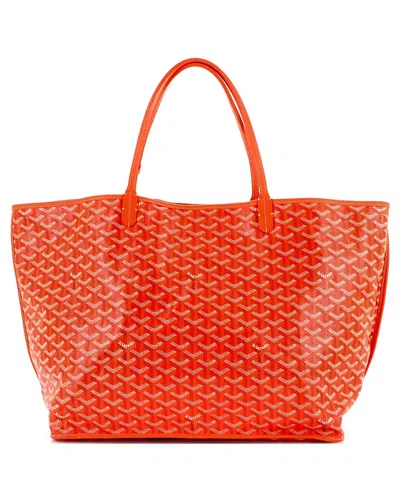 Pre-owned Pre-owned Goyard  Goyard Gm Anjou Reversible Tote Coated Canvas In Orange