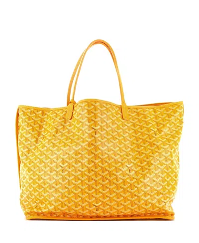 Pre-owned Pre-owned Goyard  Goyard Gm Anjou Reversible Tote Coated Canvas In Yellow