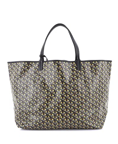 Pre-owned Pre-owned Goyard  Goyard Gm Saint Louis Tote Claire Voie Coated Canvas In Yellow/black