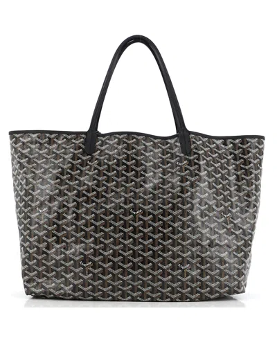 Pre-owned Goyard  Goyard Gm Saint Louis Tote Coated Canvas In Black