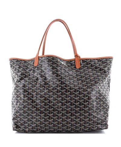 Pre-owned Pre-owned Goyard  Goyard Gm Saint Louis Tote Coated Canvas In Black