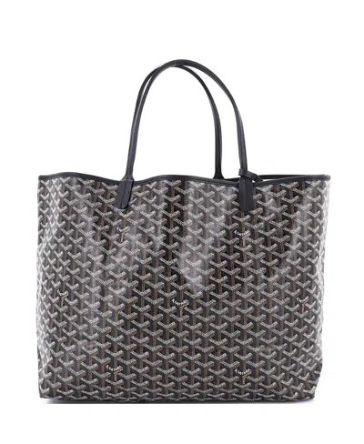 Pre-owned Pre-owned Goyard  Goyard Gm Saint Louis Tote Coated Canvas In Black