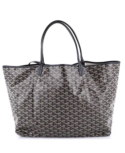 Pre-owned Pre-owned Goyard  Goyard Gm Saint Louis Tote Coated Canvas In Black