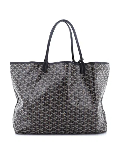 Pre-owned Pre-owned Goyard  Goyard Gm Saint Louis Tote Coated Canvas In Black