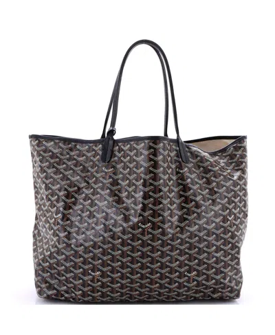 Pre-owned Pre-owned Goyard  Goyard Gm Saint Louis Tote Coated Canvas In Black