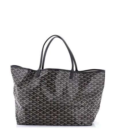 Pre-owned Pre-owned Goyard  Goyard Gm Saint Louis Tote Coated Canvas In Black