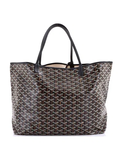Pre-owned Pre-owned Goyard  Goyard Gm Saint Louis Tote Coated Canvas In Black