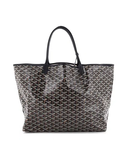 Pre-owned Pre-owned Goyard  Goyard Gm Saint Louis Tote Coated Canvas In Black
