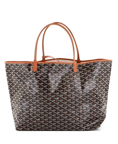 Pre-owned Pre-owned Goyard  Goyard Gm Saint Louis Tote Coated Canvas In Black