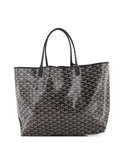 Pre-owned Pre-owned Goyard  Goyard Gm Saint Louis Tote Coated Canvas In Black